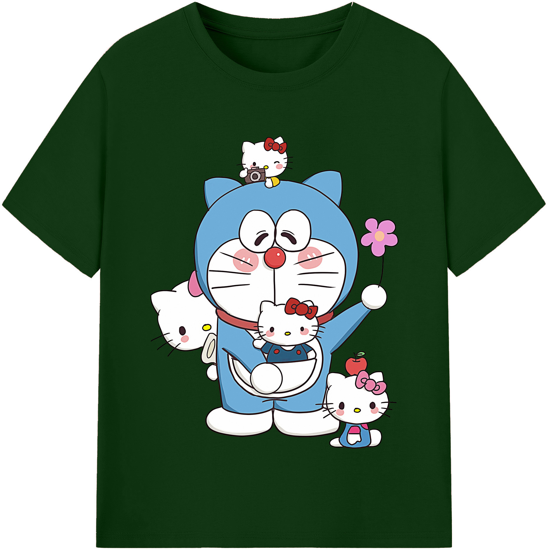 （画像用） ドラえもん Doraemon 綿100％半袖Tシャツ（フロントプリント）